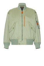 Beams Plus Mil Flight Blouson in Sage, view 1, click to view large image.