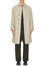 m*3様 Balmacaan Coat　プラージュ　コート　36 Beams Plus Balmacaan Coat Gabardine in Beige | FWRD