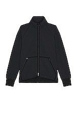Beams Plus MIL Liner Jersey Back Fleece in Black, view 1, click to view large image.