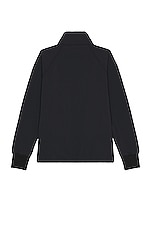 Beams Plus MIL Liner Jersey Back Fleece in Black, view 2, click to view large image.