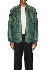 Beams Plus Rev Puff Ripstop Jacket in Green, view 6, click to view large image.