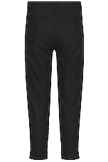 Beams Plus Pleat Wool Cashmere Pant in Charcoal, view 2, click to view large image.