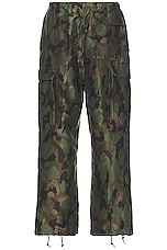 Beams Plus Mil Over 6 Pocket Camo Pant in Olive, view 2, click to view large image.