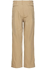 Beams Plus Mil Trousers Twill in Khaki, view 2, click to view large image.