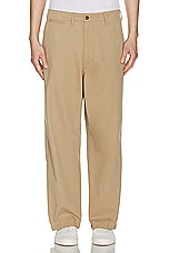 Beams Plus Mil Trousers Twill in Khaki, view 3, click to view large image.