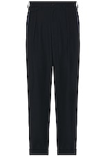 Beams Plus 2 Pleats Trousers in Navy, view 1, click to view large image.
