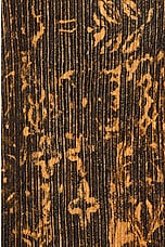 Beams Plus 2 Pleats Trouses Print in Brown, view 3, click to view large image.