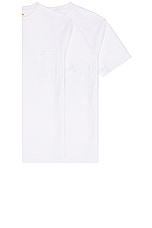 Beams Plus 2 Pack Pocket Tee in White, view 1, click to view large image.