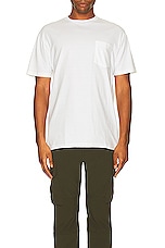 Beams Plus 2 Pack Pocket Tee in White, view 4, click to view large image.
