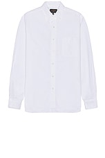 Beams Plus B.d. Oxford in White, view 1, click to view large image.