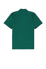 Beams Plus Open Collar Tw Mesh in Green, view 2, click to view large image.