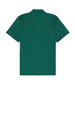 Beams Plus Open Collar Tw Mesh in Green, view 2, click to view large image.