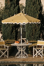 business & pleasure co. Al Fresco Dining Table in Antique White, view 2, click to view large image.