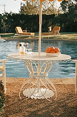 business & pleasure co. Al Fresco Dining Table in Antique White, view 4, click to view large image.