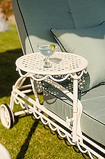 business & pleasure co. Al Fresco Sun Lounger in Antique White, view 3, click to view large image.