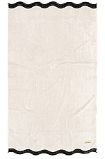business & pleasure co. Beach Towel in Riviera White, view 1, click to view large image.
