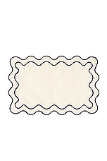 business & pleasure co. Placemat Set Of 4 in Riviera White, view 3, click to view large image.