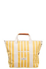 business & pleasure co. Cooler Tote Bag in Monaco Mimosa Stripe, view 1, click to view large image.