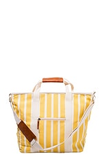 business & pleasure co. Cooler Tote Bag in Monaco Mimosa Stripe, view 2, click to view large image.