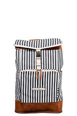 business & pleasure co. Backpack Cooler in Laurens Navy Stripe, view 1, click to view large image.