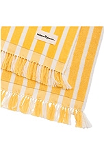 business & pleasure co. Beach Towel in Monaco Mimosa Stripe, view 3, click to view large image.