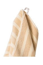 business & pleasure co. Beach Towel in Monaco Natural Stripe, view 2, click to view large image.