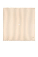 business & pleasure co. Beach Blanket in Monaco Natural Stripe, view 1, click to view large image.