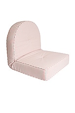 business & pleasure co. Reclining Pillow Lounger in Laurens Pink Stripe, view 1, click to view large image.