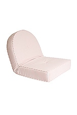 business & pleasure co. Reclining Pillow Lounger in Laurens Pink Stripe, view 2, click to view large image.