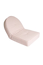 business & pleasure co. Reclining Pillow Lounger in Laurens Pink Stripe, view 3, click to view large image.
