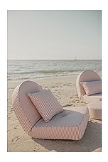business & pleasure co. Reclining Pillow Lounger in Laurens Pink Stripe, view 6, click to view large image.