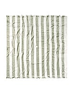 business & pleasure co. Holiday Blanket in Crew Sage Stripe, view 1, click to view large image.