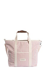 business & pleasure co. The Cooler Tote Bag in Laurens Pink Stripe, view 1, click to view large image.