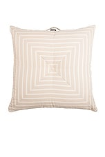 business & pleasure co. Floor Pillow in Monaco Natural Stripe, view 1, click to view large image.