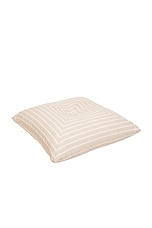 business & pleasure co. Floor Pillow in Monaco Natural Stripe, view 2, click to view large image.