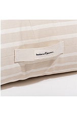 business & pleasure co. Floor Pillow in Monaco Natural Stripe, view 4, click to view large image.