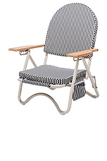 business & pleasure co. Pam Chair in Laurens Navy Stripe, view 1, click to view large image.