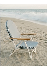business & pleasure co. Pam Chair in Laurens Navy Stripe, view 7, click to view large image.