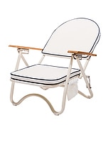 business & pleasure co. Pam Chair in Riviera White, view 2, click to view large image.