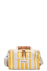 business & pleasure co. Premium Cooler Bag in Monaco Mimosa Stripe, view 1, click to view large image.