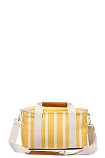 business & pleasure co. Premium Cooler Bag in Monaco Mimosa Stripe, view 2, click to view large image.