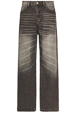 Basketcase Lax Baggy Denim Whisker Wash Jeans in Faded Black | FWRD