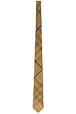 Burberry Check Pattern Tie in Cedar Ip Check, view 1, click to view large image.