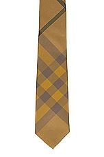 Burberry Check Pattern Tie in Cedar Ip Check, view 3, click to view large image.