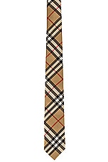 Burberry Check Tie in Archive Beige, view 1, click to view large image.