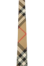 Burberry Exploded Check Tie in Archive Beige, view 2, click to view large image.