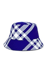 Burberry Bucket Hat in Knight Check, view 1, click to view large image.