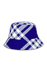 Burberry Bucket Hat in Knight Check, view 2, click to view large image.