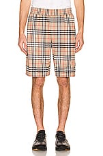 Burberry Debson Check Short in Archive Beige, view 3, click to view large image.