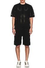 Burberry Tobias Shorts in Black, view 5, click to view large image.